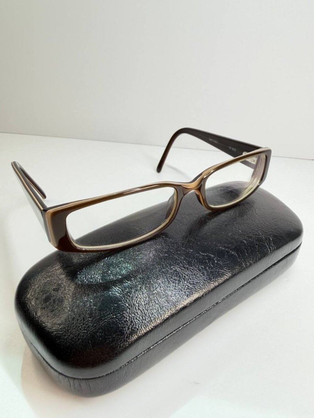 Karen Kane Chocolate Designer Prescription Eyeglasses – Elegant Floral Detail
